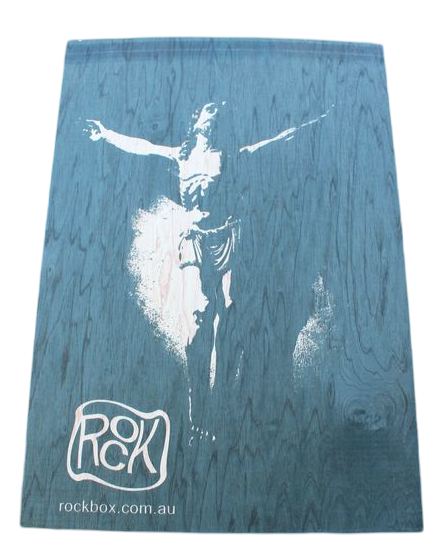 cedar front panel printed design rockbox cajon