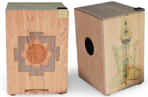 yoga printed art cajon designs